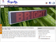 Tablet Screenshot of coimbatoreneonsigns.com